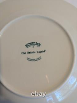 Johnson Brothers Red/White Transferware Old Britain Castles 27 Pieces