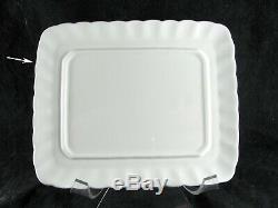 Johnson Brothers Regency 1/2 lb Butter Dish, 6-7/8, white, swirl, RARE 1/2 LB