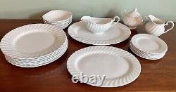 Johnson Brothers Regency Dinner Set w Serving, Sugar bowl, Creamer, Gravy Boat