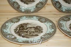 Johnson Brothers River Scenes (4) Dinner Plates, 10 3/4