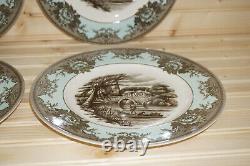Johnson Brothers River Scenes (4) Dinner Plates, 10 3/4