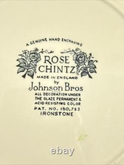 Johnson Brothers Rose Chintz 25 Pieces 4 Pc Place Setting Service for 5+ USA