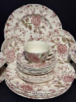Johnson Brothers Rose Chintz 25 Pieces 5 Pc Place Setting Service for 5 USA