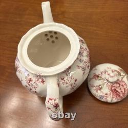 Johnson Brothers Rose Chintz 5 Pcs Coffe Set (Creamer, sugar and Coffee Pot)