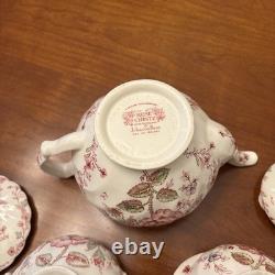 Johnson Brothers Rose Chintz 5 Pcs Coffe Set (Creamer, sugar and Coffee Pot)