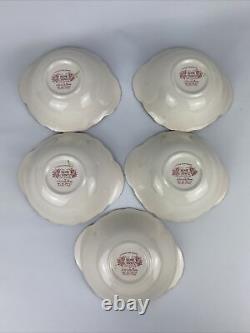 Johnson Brothers Rose Chintz 7 Lugged Cereal Bowls (set of 5) Excellent