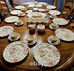 Johnson Brothers Rose Chintz China 90 Pieces