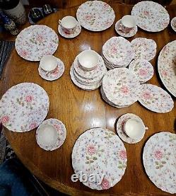 Johnson Brothers Rose Chintz China 90 Pieces