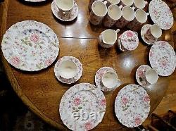 Johnson Brothers Rose Chintz China 90 Pieces