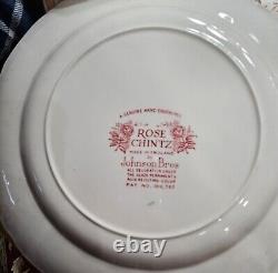 Johnson Brothers Rose Chintz China 90 Pieces