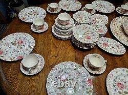 Johnson Brothers Rose Chintz China 90 Pieces