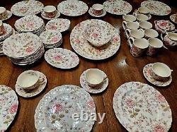 Johnson Brothers Rose Chintz China 90 Pieces