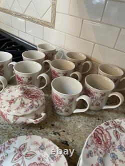 Johnson Brothers Rose Chintz Dinner Plates Set 72 Piece Set