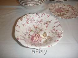 Johnson Brothers Rose Chintz Dinnerware England