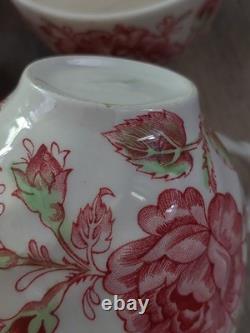 Johnson Brothers Rose Chintz Ironstone made in England Set 24 Pieces Lot! Read