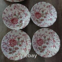 Johnson Brothers Rose Chintz Ironstone made in England Set 24 Pieces Lot! Read