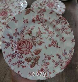 Johnson Brothers Rose Chintz Ironstone made in England Set 24 Pieces Lot! Read