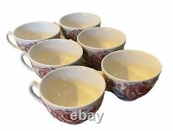 Johnson Brothers Rose Chintz Pink Tea Set of 6, Sugar Bowl & Creamer Set