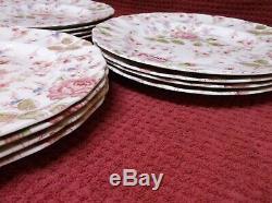 Johnson Brothers Rose Chintz Set of 12 Dinner Plates 9 7/8 Pre 1939 Excellent