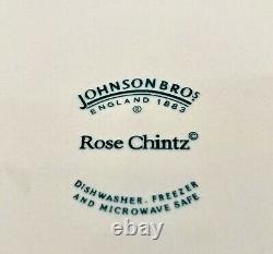 Johnson Brothers Rose Chintz Sixteen Piece Dinnerware Service for Four Pink