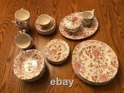 Johnson Brothers Rose Chintz Tableware Set 44 Pieces Gently Used Beautiful