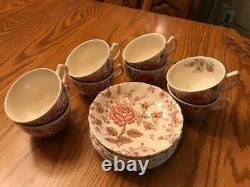 Johnson Brothers Rose Chintz Tableware Set 44 Pieces Gently Used Beautiful