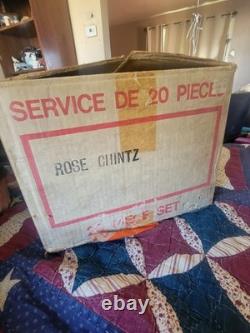 Johnson Brothers Rose Chintz pattern 4 Person dinner Set New Original Box