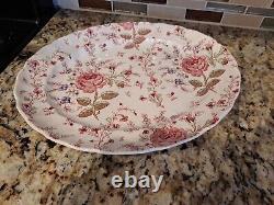 Johnson Brothers Rose Chintz pink set Dinner plates, Sugar b, Cup and more