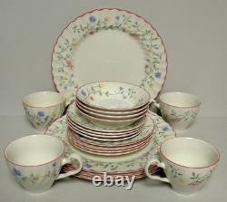 Johnson Brothers SUMMER CHINTZ 20 Piece Set FOUR PLACE SETTINGS More Items Here
