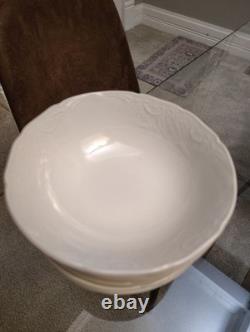 Johnson Brothers Set 9 Richmond White Cereal Bowls Pristine Condition