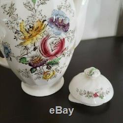Johnson Brothers Sheraton Coffee Pot Floral Price Lowered
