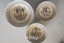 Johnson Brothers Stone on Trent Sugar and Spice Vintage Dinnerware setting for 8