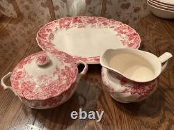 Johnson Brothers Strawberry Fair HUGE Set Made in England 55 pieces