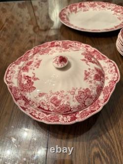 Johnson Brothers Strawberry Fair HUGE Set Made in England 55 pieces