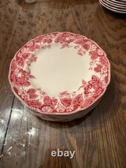 Johnson Brothers Strawberry Fair HUGE Set Made in England 55 pieces