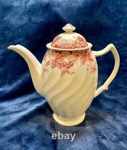 Johnson Brothers Strawberry Fair Pink Coffee Pot & Lid