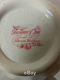 Johnson Brothers Strawberry Fair Teapot Made in England