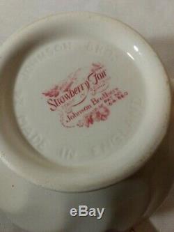Johnson Brothers Strawberry Fair Teapot Made in England