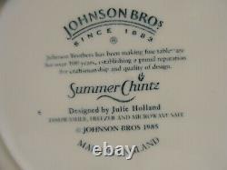 Johnson Brothers Summer Chintz 9 Dinner, 3 Salad, 6 Bread Plates