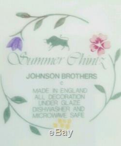 Johnson Brothers Summer Chintz Large 42 pc Set Made in England EUC
