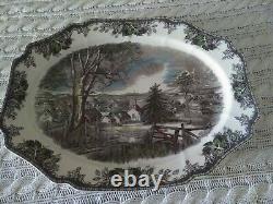 Johnson Brothers THE FRIENDLY VILLAGE HUGE Turkey holiday Serving Platter! Exc