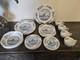 Johnson Brothers Tulip Time Blue, White Background 25 Piece Set Four Settings