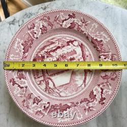 Johnson Brothers Thanksgiving Frozen Up Dinner Plates 10.5 Set Of 12 1940s