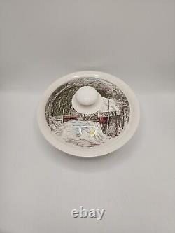 Johnson Brothers The Friendly Village 9 1/8 Inch 2 Quart Covered Casserole