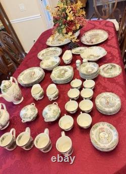 Johnson Brothers The Friendly Village Dinnerware Collection LARGE LOT