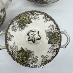 Johnson Brothers The Friendly Village Teapot, Sugar Bowl With Lid, Creamer