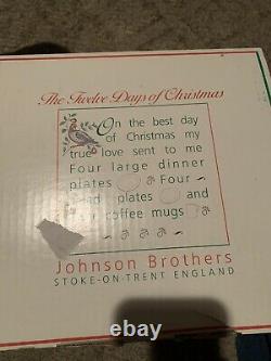 Johnson Brothers / The Twelve Days Of Christmas / 12piece, plates & mugs sets