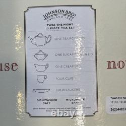 Johnson Brothers'Twas The Night Before Christmas Tea Set 2008 Original Box