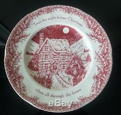 Johnson Brothers Twas the Night Before Christmas Dinner Plate Set Of 10