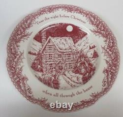 Johnson Brothers Twas the night before Christmas 7 Dinner Plates New Unused